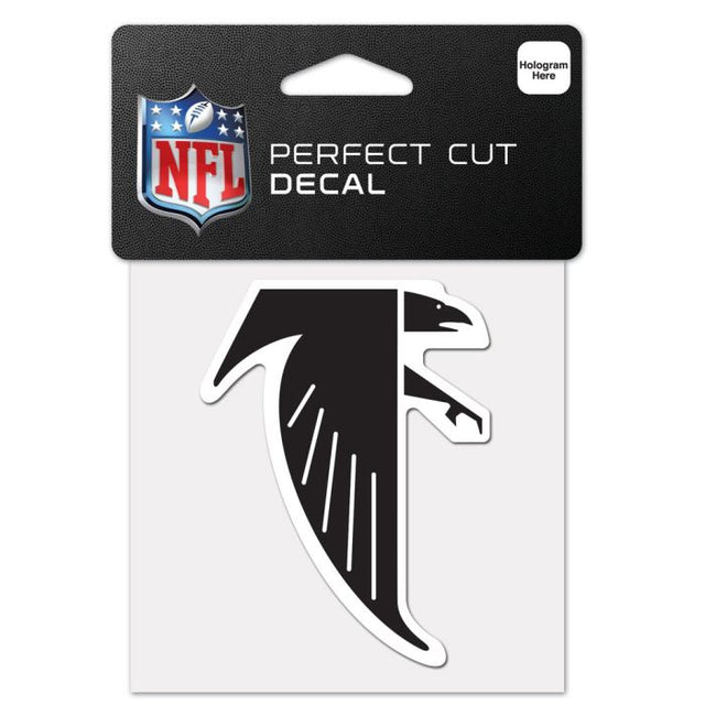 Calcomanía de color de corte perfecto retro con logotipo clásico de Atlanta Falcons, 4" x 4"