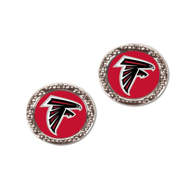 Pendientes de los Atlanta Falcons con forma de corazón