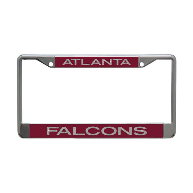 Marco impreso con letras brillantes de los Atlanta Falcons, tamaño pequeño y grande