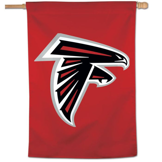 Bandera vertical con el logotipo de los Atlanta Falcons de 28" x 40"