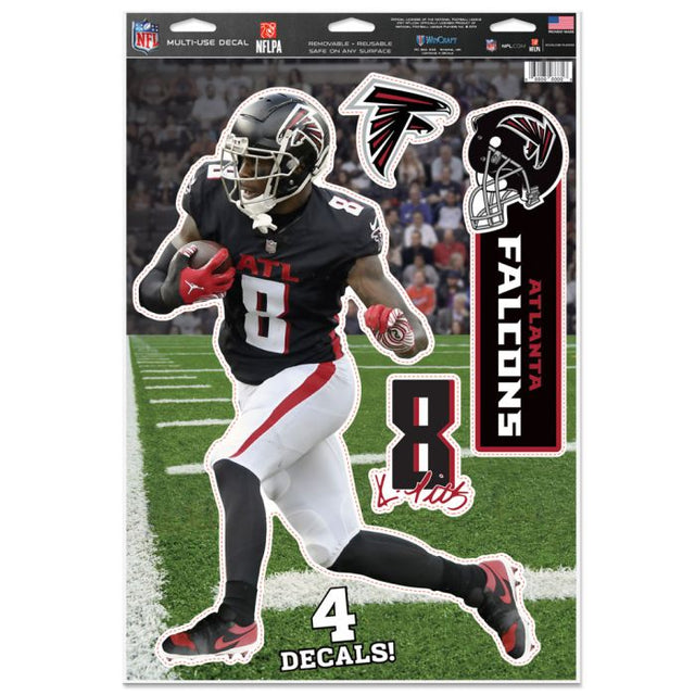 Calcomanía multiusos de los Atlanta Falcons de 11" x 17" de Kyle Pitts