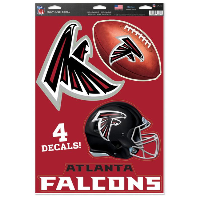Calcomanía multiusos de los Atlanta Falcons, 11" x 17"