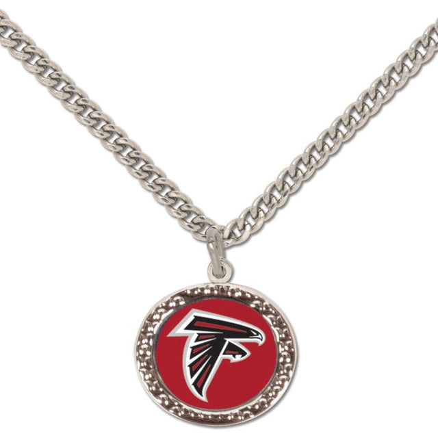 Collar de los Atlanta Falcons con tarjeta de joyería con dije