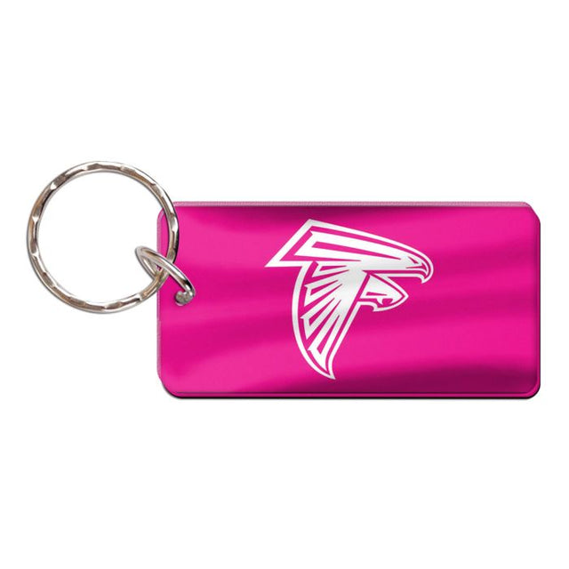 Atlanta Falcons PINK Keychain Rectangle