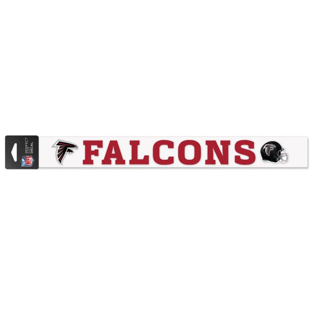 Calcomanías de corte perfecto de los Atlanta Falcons de 2" x 17"