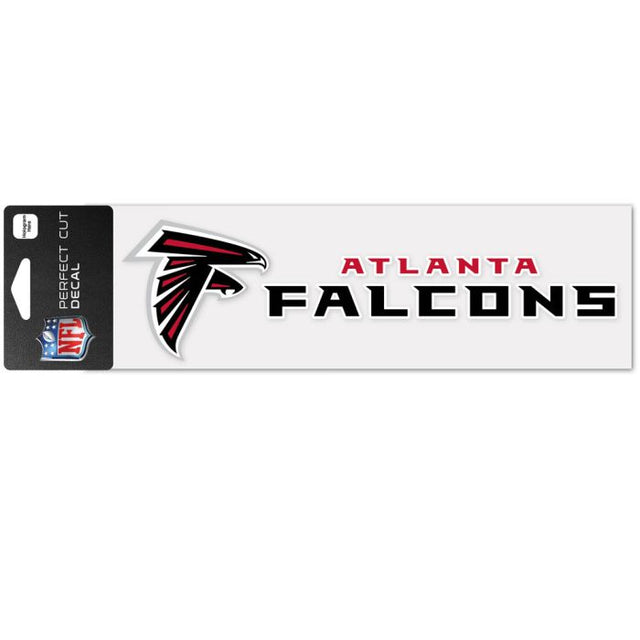 Calcomanías de corte perfecto de los Atlanta Falcons de 3" x 10"