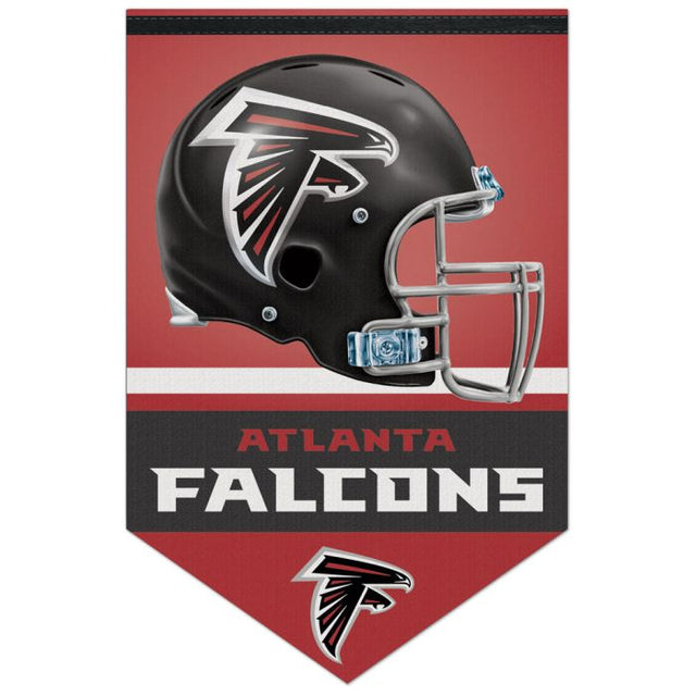 Banner de fieltro premium de los Atlanta Falcons de 17" x 26"