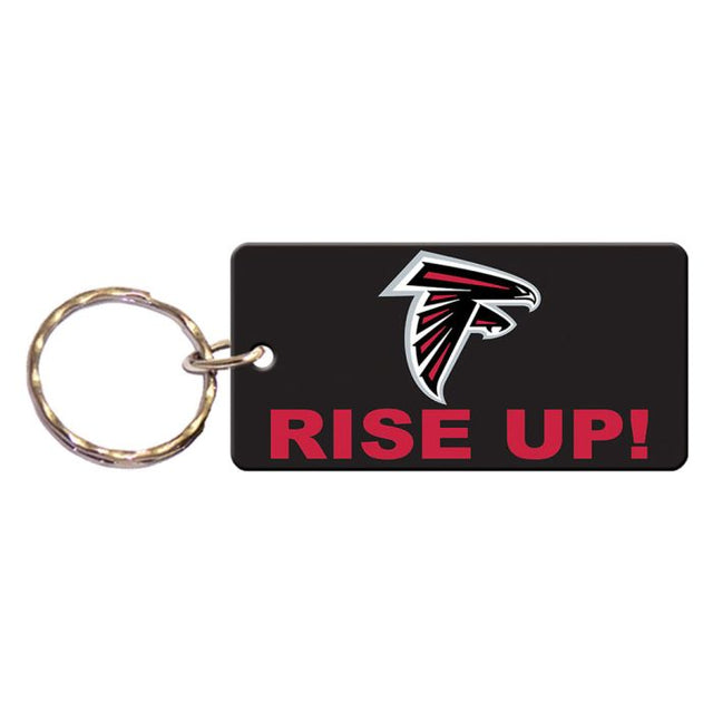 Atlanta Falcons SLOGAN Keychain Rectangle
