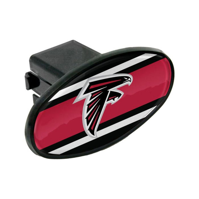 Receptor de enganche ovalado de 2" STRIPES de los Atlanta Falcons
