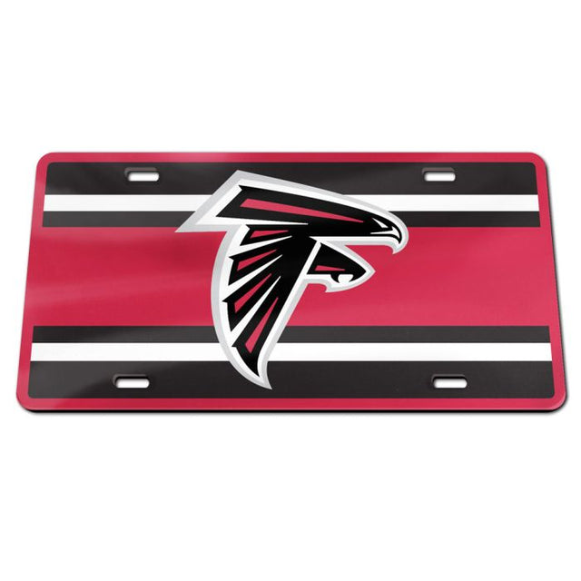 Matrícula acrílica especial STRIPES de los Atlanta Falcons