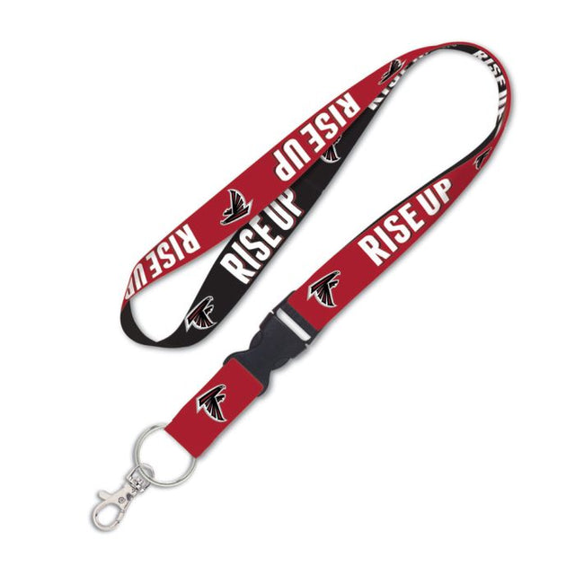 Atlanta Falcons Slogan Lanyard w/detachable buckle 1"