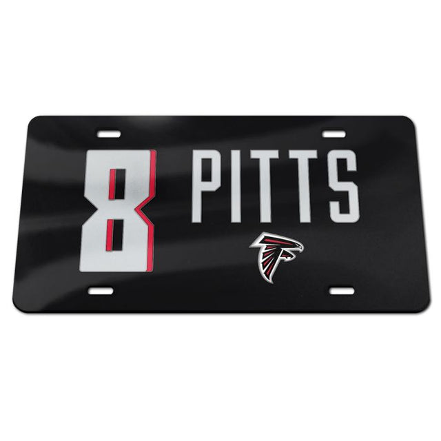 Matrícula acrílica especial de los Atlanta Falcons de Kyle Pitts