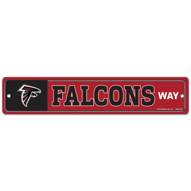 Letrero de calle/zona de los Atlanta Falcons de 3,75" x 19"