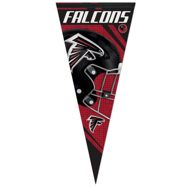Banderín premium de rayas verticales de los Atlanta Falcons de 17" x 40"