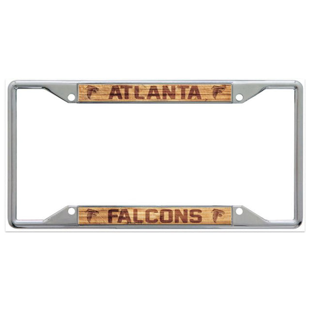 Atlanta Falcons WOOD Lic Plt Frame S/S Printed