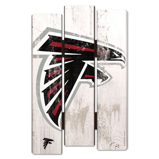 Letrero de madera para valla de los Atlanta Falcons