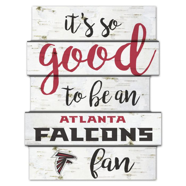 Letrero de madera de los Atlanta Falcons de 11" x 14"