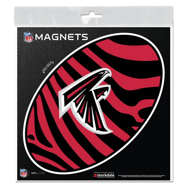Atlanta Falcons ZEBRA Outdoor Magnets 6" x 6"