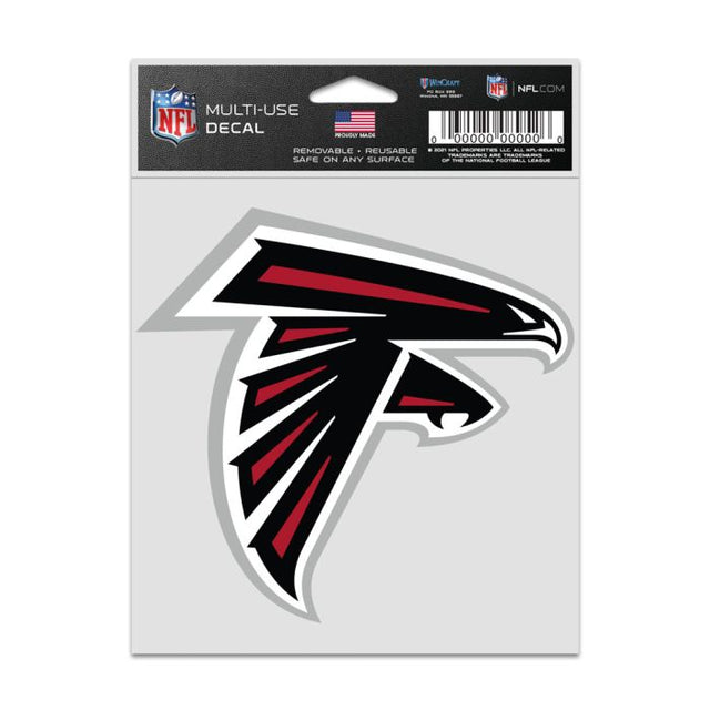 Calcomanías para fanáticos con el logotipo de los Atlanta Falcons de 3,75" x 5"