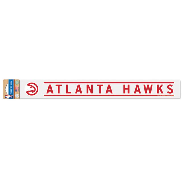 Calcomanías de corte perfecto de los Atlanta Hawks de 2" x 17"