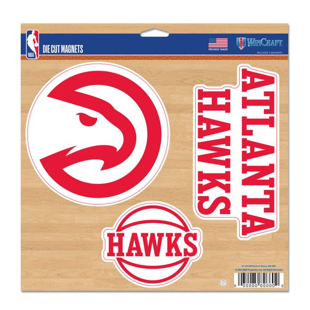 Imán de vinilo de los Atlanta Hawks de 11" x 11"