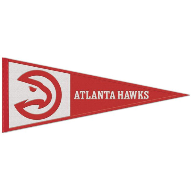 Banderín de lana de los Atlanta Hawks de 13" x 32"