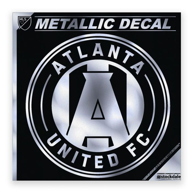 Calcomanía metálica del Atlanta United de 6" x 6"