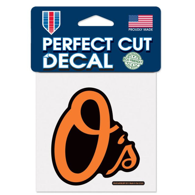 Baltimore Orioles O's Perfect Cut Color Decal 4" x 4"