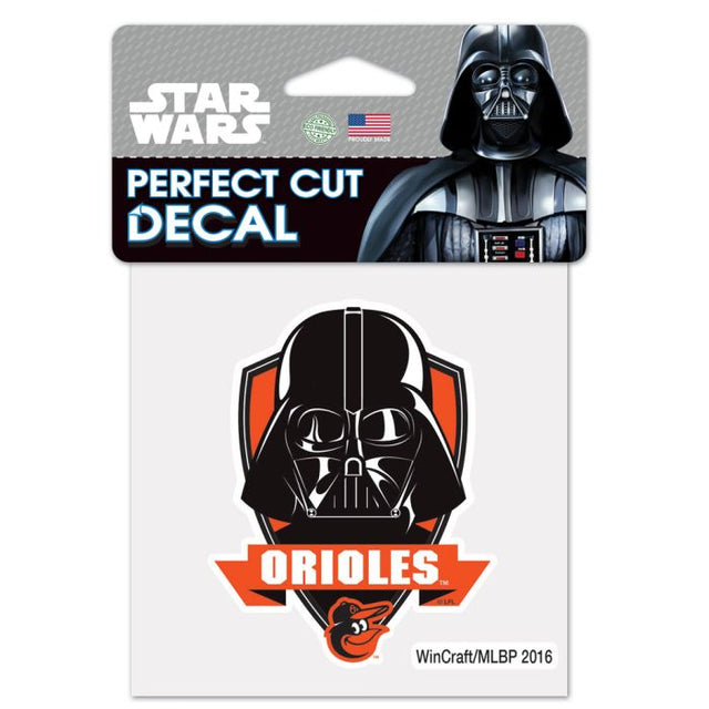 Baltimore Orioles / Star Wars darth vader Perfect Cut Color Decal 4" x 4"