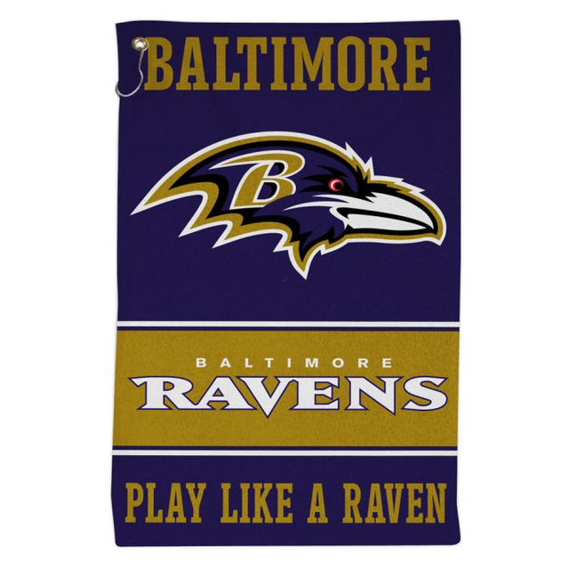 Toalla deportiva de 16 x 25 de los Baltimore Ravens