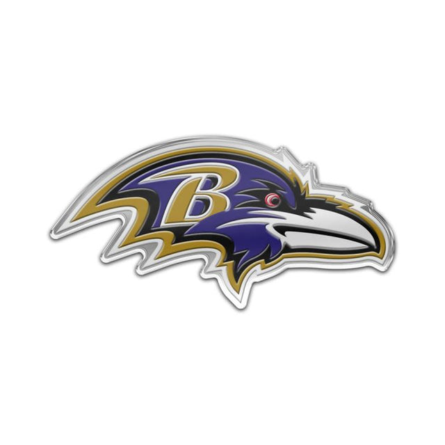Insignia para automóvil de los Baltimore Ravens con color