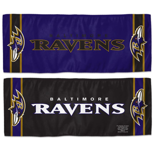 Toalla refrescante de los Baltimore Ravens de 30 x 76 cm