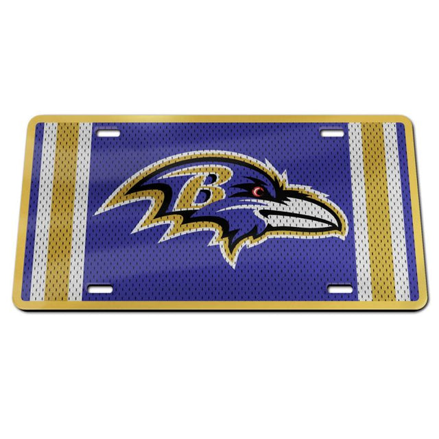 Placa de matrícula acrílica especial de Baltimore Ravens JERSEY