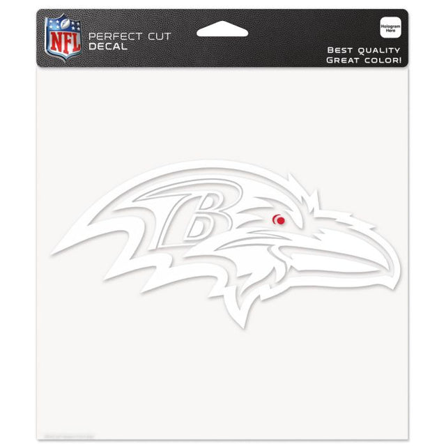 Calcomanías de corte perfecto de los Baltimore Ravens de 8" x 8"