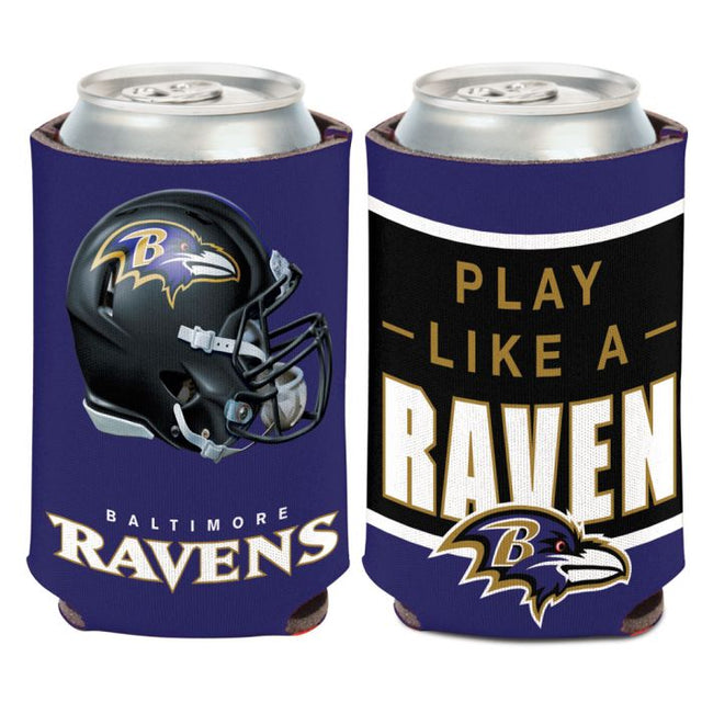 Enfriador de lata con eslogan de Baltimore Ravens, 12 oz.