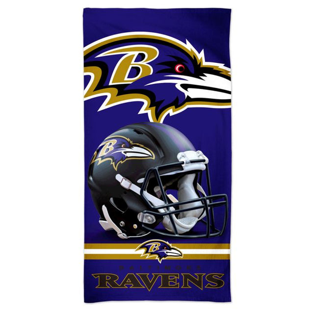 Toalla de playa Spectra de los Baltimore Ravens de 30" x 60"