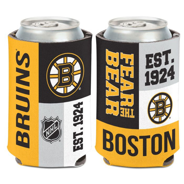 Boston Bruins color block Can Cooler 12 oz.