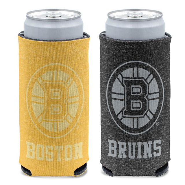 Boston Bruins colored heather 12 oz Slim Can Cooler