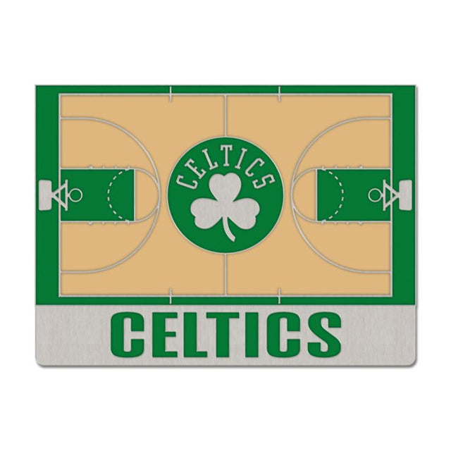 Tarjeta de joyería con pin esmaltado de colección COURT de los Boston Celtics
