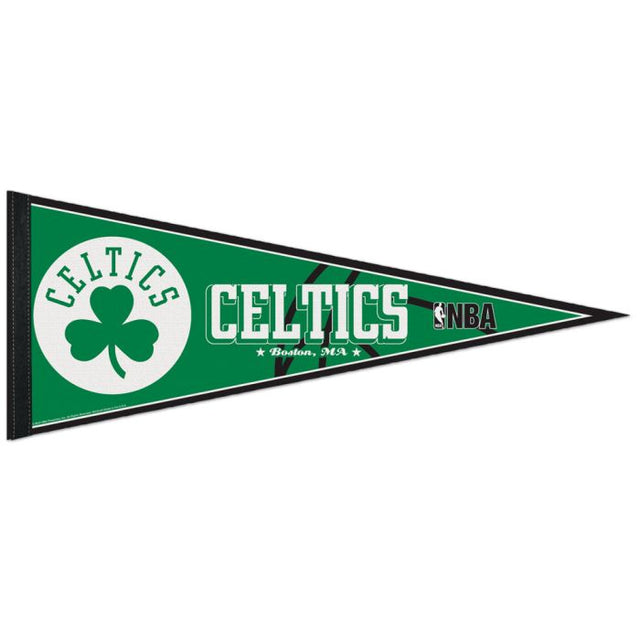 Banderín clásico de los Boston Celtics, en cartulina de 12" x 30"