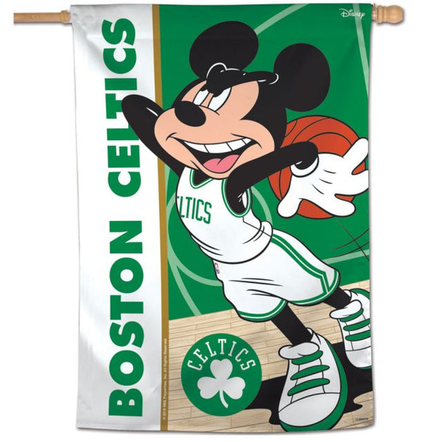 Bandera vertical de Boston Celtics/Disney de 28" x 40"