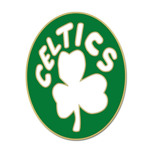 Tarjeta de joyería con pin esmaltado de colección de los Boston Celtics/Hardwoods