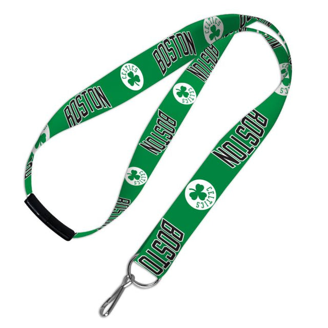 Cordones de los Boston Celtics con cierre de seguridad de 1"