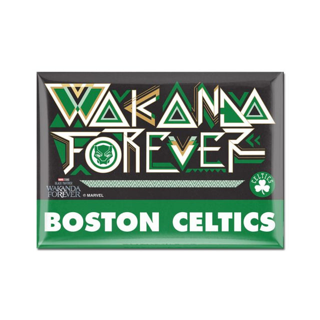 Imán de metal de Marvel de Boston Celtics/Marvel (C) 2022 de 2,5" x 3,5"