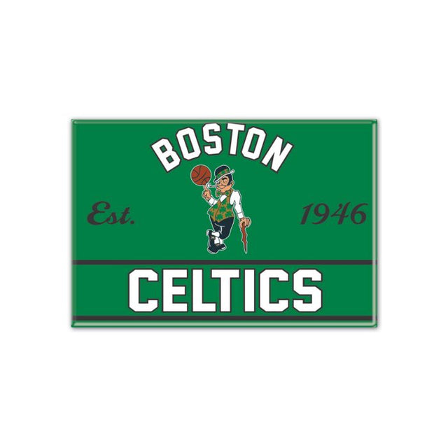 Imán de metal de los Boston Celtics de 2,5" x 3,5"