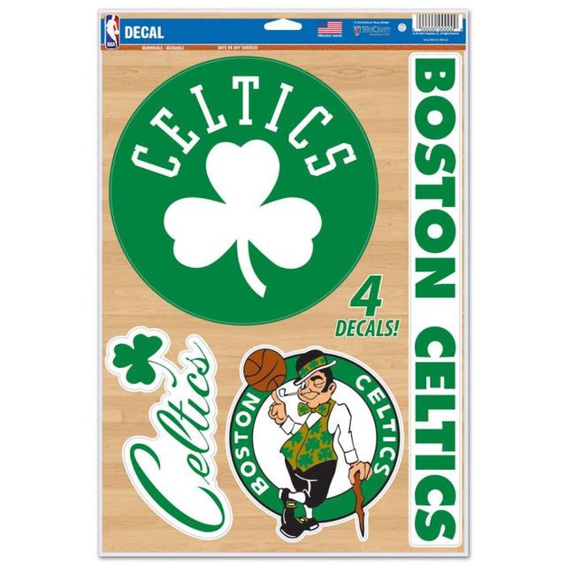 Calcomanía multiusos de Boston Celtics, 11" x 17"