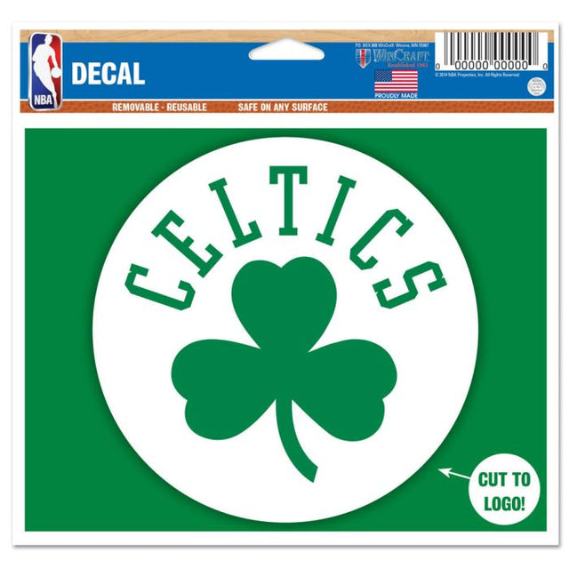 Calcomanía multiusos de Boston Celtics: logotipo recortado de 5" x 6"