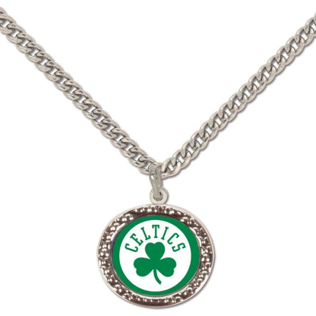 Collar de los Boston Celtics con tarjeta de joyería con dije