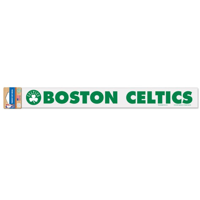 Calcomanías de corte perfecto de Boston Celtics de 2" x 17"