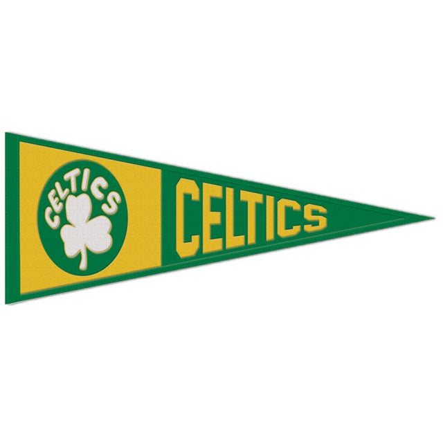 Banderín de lana de los Boston Celtics de 13" x 32"